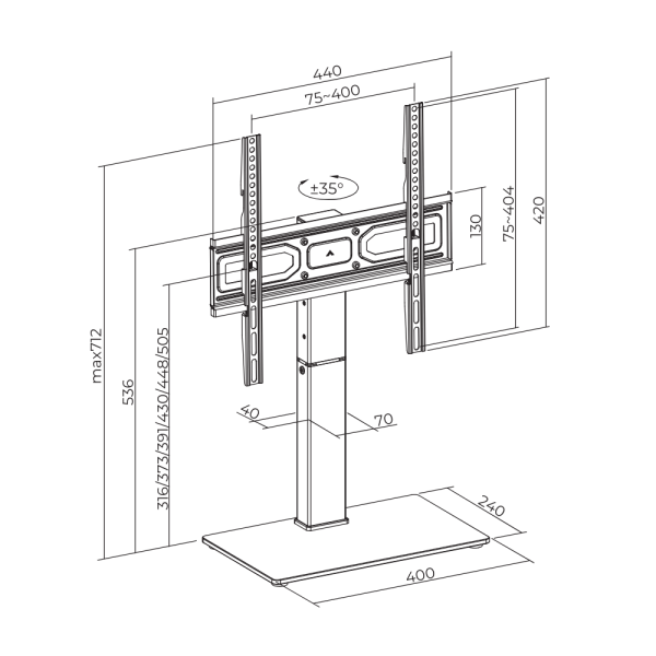 Фото - Кріплення для телевізора iTECH KFS-4