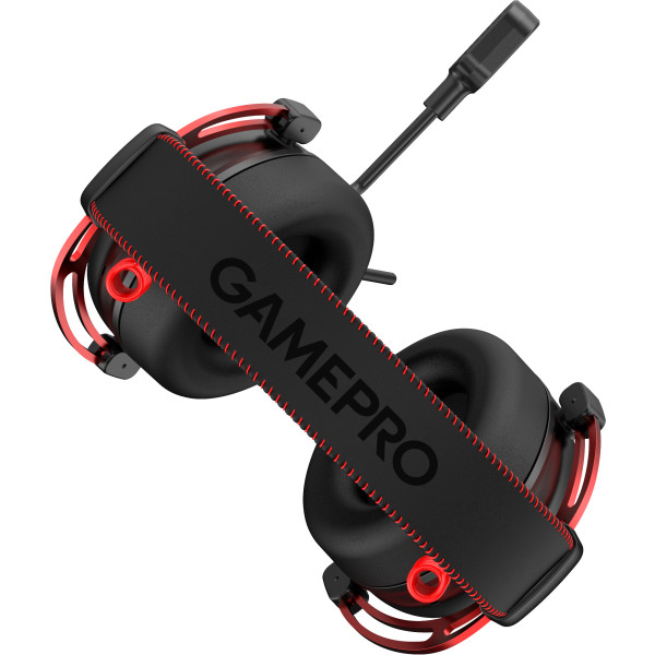 Фото - Гарнітура дротова ігрова GamePro Asgard Skald Origin Black-Red (HS850BR)