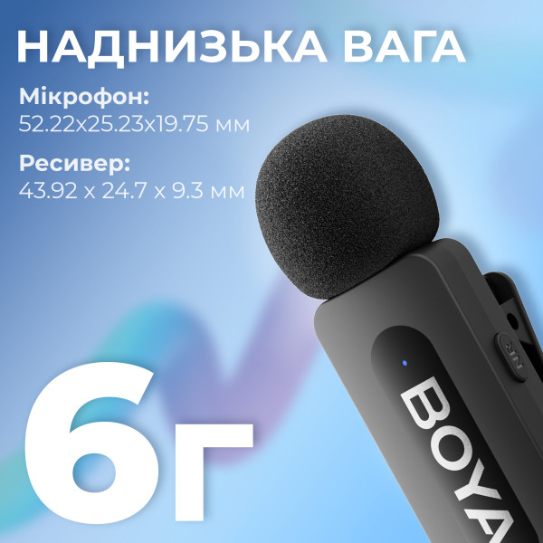 Фото - Микрофон для смартфона Boya BY-V10 Type-C Black