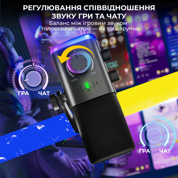 Фото - Мікрофон для компьютера Fifine AM9 XLR/USB Black
