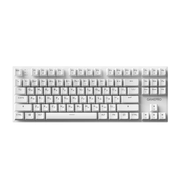 Фото - Клавіатура дротова GamePro Genesis Joker Outemu Red Swithes USB White (MK124W)