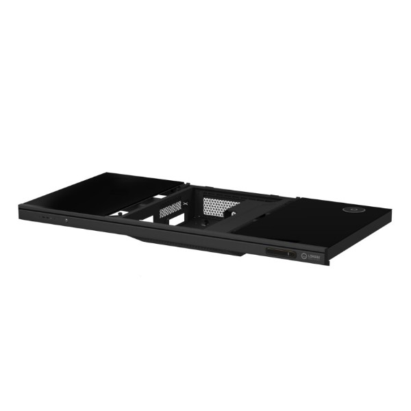 Фото - Стіл комп'ютерний Lorgar ELITE 90G Glass Black (LRG-DE90G)