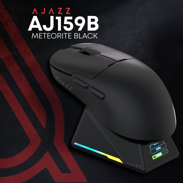 Фото - Миша бездротова ігрова Ajazz AJ159 APEX Black (AJM159-A-B)