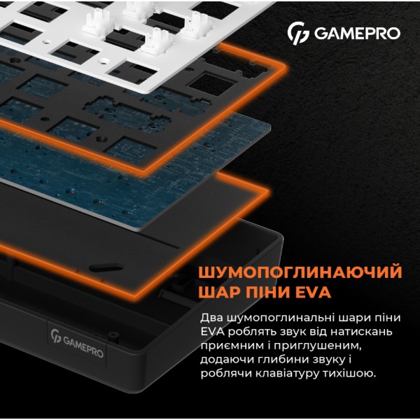 Фото - Клавіатура бездротова ігрова GamePro MK130G Pro