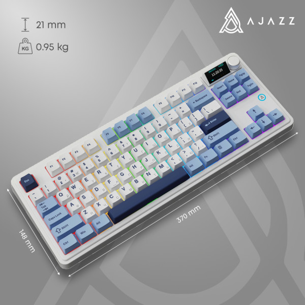 Фото - Клавиатура беспроводная игровая Ajazz AK870 PLUS (AK870-MU-BWD)