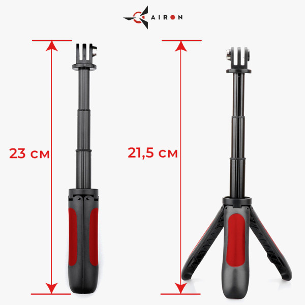 Фото - Экшн-камера AIRON 12 в 1 ProCam 7 Black с аксессуарами