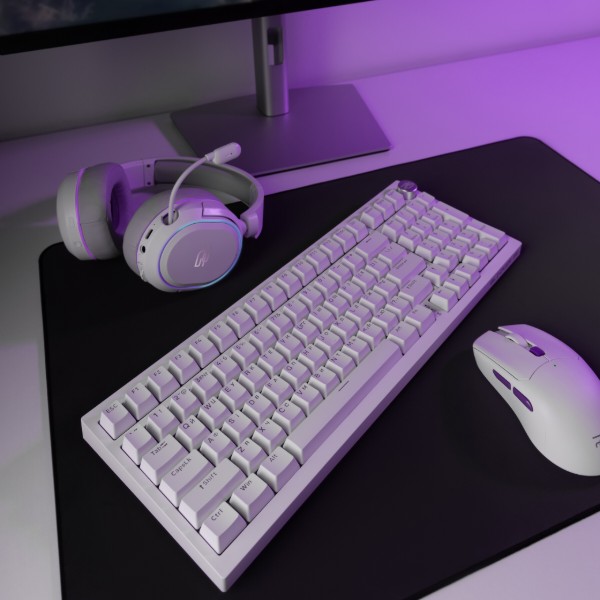 Фото - Клавіатура бездротова ігрова Proove Gaming Slicker Special Edition (Ukraine Layout) white (WKSLSE022402)