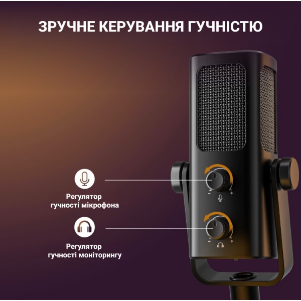 Фото - Микрофон для компьютера проводной Fifine Profile 3 USB Black