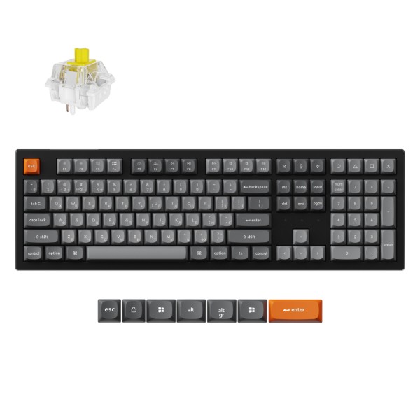Фото - Клавиатура беспроводная Keychron K10 Max Super Banana Switch Black RGB (K10M-H4-UA)