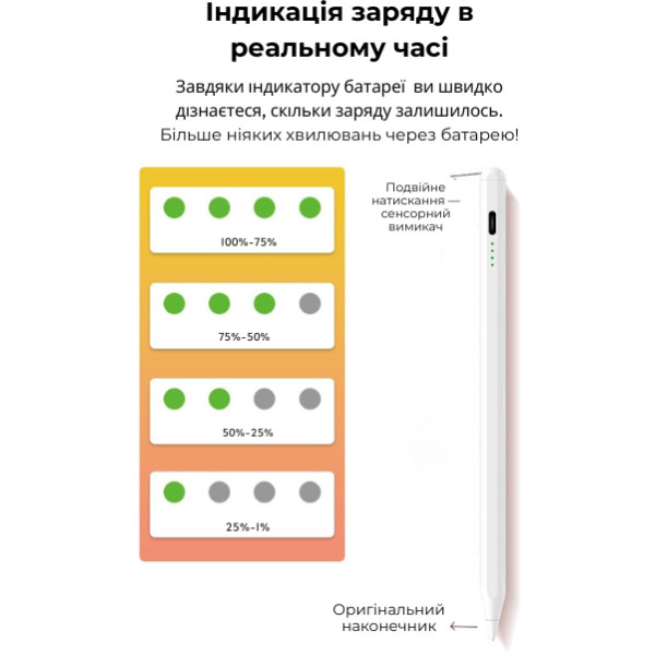Фото - Стилус AIRON AirPen 3 для сенсорного дисплея White (6126755803224)