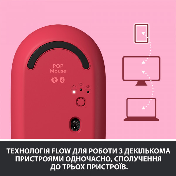 Фото - Миша бездротова Logitech POP Mouse with emoji Heartbreaker Rose (910-006548)