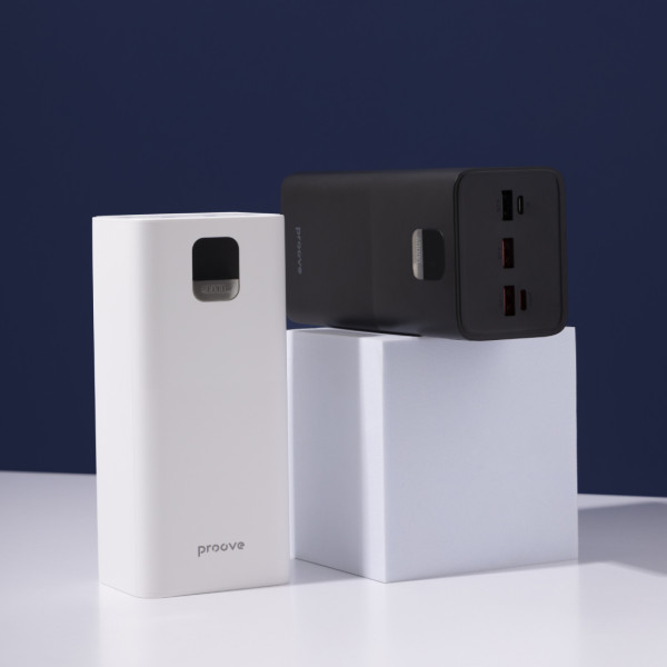Фото - Батарея мобильная Proove Giant 100W 40000mAh white (2001001957629)