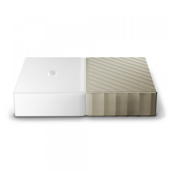 Фото - Жорсткий диск зовнішній Western Digital My Passport Ultra 4TB White-Gold (WDBFKT0040BGD-WESN)