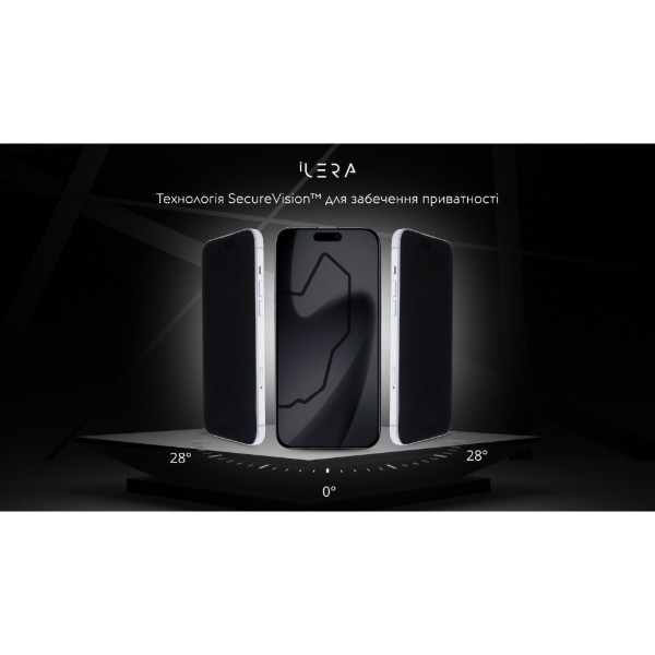 Фото - Защитное стекло для смартфона ILera DeLuxe Incognito Glass for iPhone 17 Pro Max (iLInDL17PrMx)