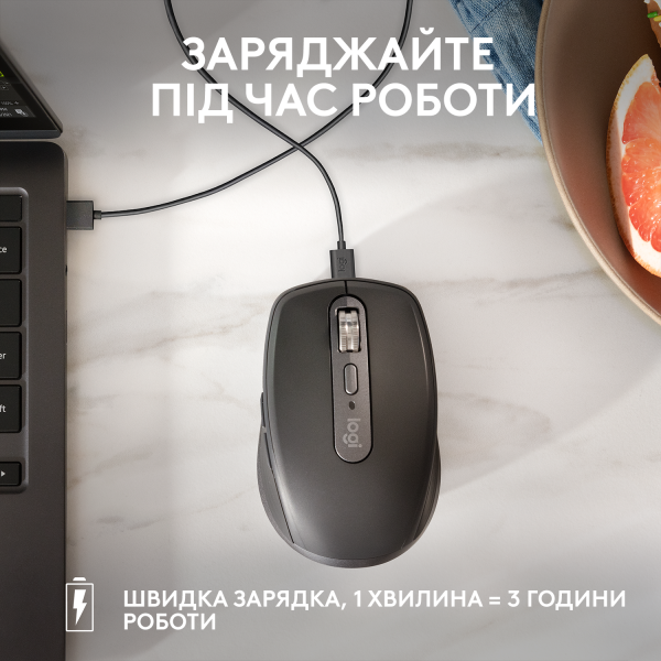 Фото - Миша бездротова Logitech MX Anywhere 3S Wireless Pale Grey (910-006930)