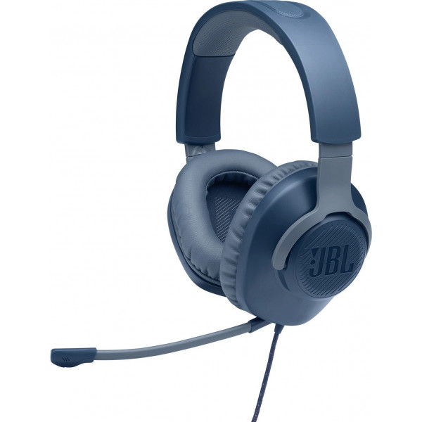 Фото - Гарнітура дротова ігрова JBL Quantum 100 Blue (JBLQUANTUM100BLU) Фото - Гарнітура дротова ігрова JBL Quantum 100 Blue (JBLQUANTUM100BLU)