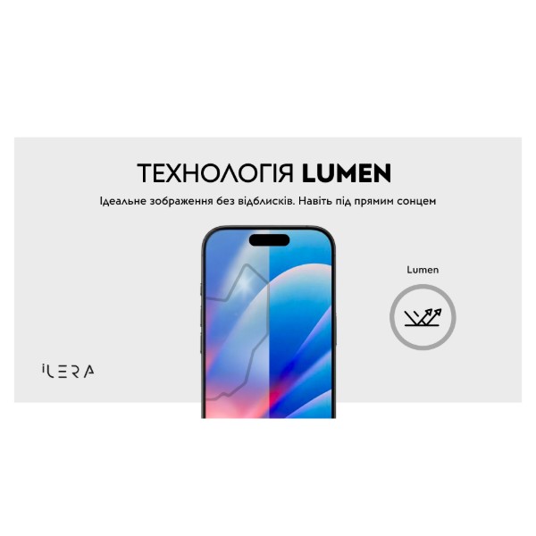 Фото - Захисне скло для смартфону ILera Sapphire Ultra Glass 2.0 for iPhone 17 Pro Max (ILSPDLPL17PrMx)
