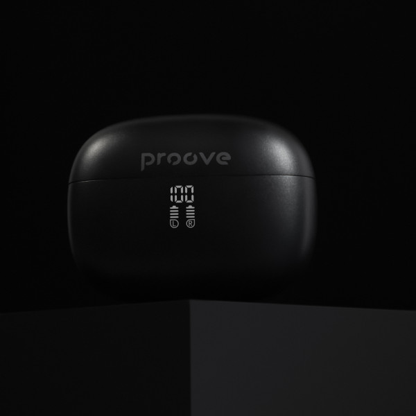 Фото - Наушники вкладыши беспроводные TWS Proove Intro Pro TWS with ANC (APP) obsidian black (TWIP0001AP15)