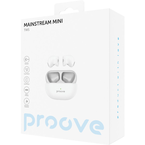 Фото - Наушники вкладыши беспроводные TWS Proove Mainstream Mini TWS White