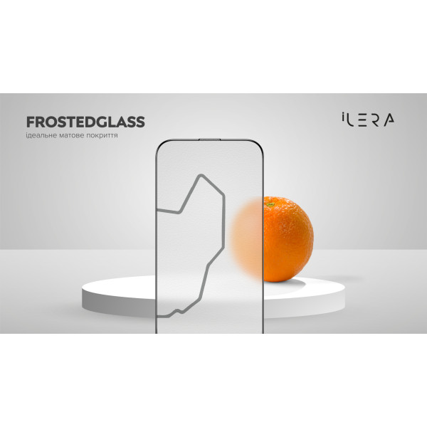 Фото - Захисне скло для смартфону ILera FrostedGlass 2.0 for iPhone 17 Pro (iLFrGl17Pr)