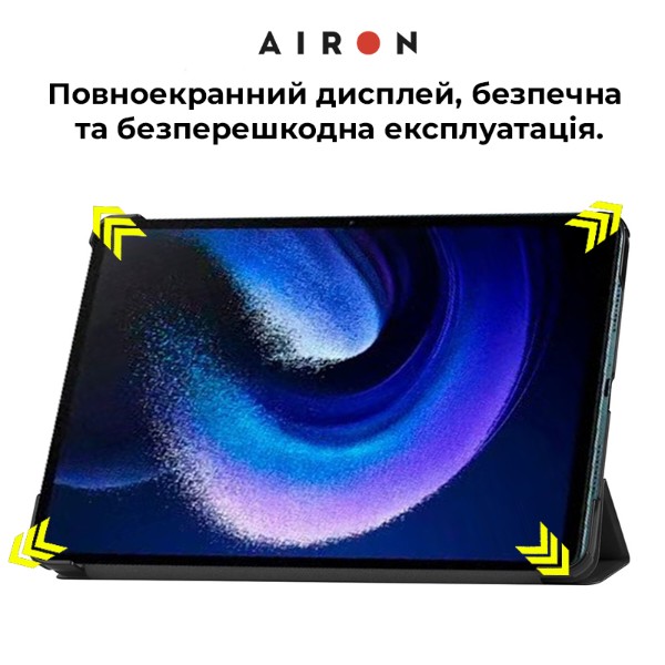 Фото - Чехол для планшета AIRON Premium for Xiaomi Pad 6/6 Pro 11 2023 с защитной пленкой и салфеткой Black (4822352781104)