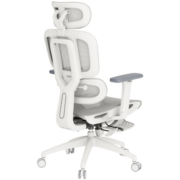 Фото - Кресло офисное OfficePro Skyline Footrest (OC750-W-LG-LG) White/Light Gray