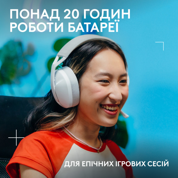 Фото - Гарнітура бездротова ігрова Logitech G321 LightSpeed White (981-001569)