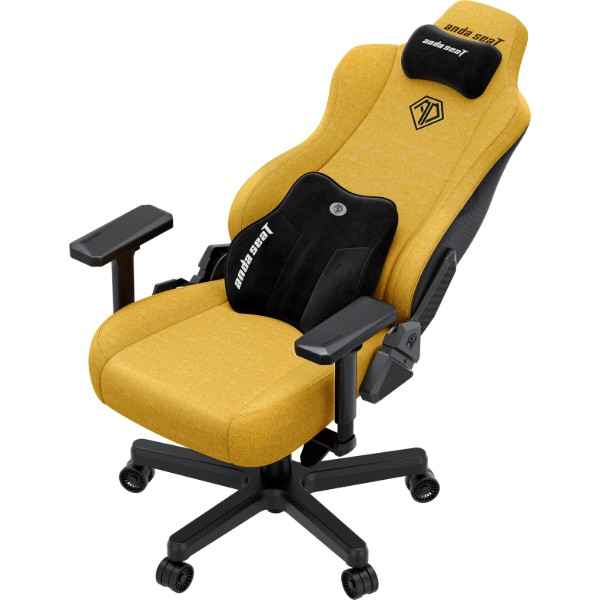 Фото - Крісло для геймерів Anda Seat Kaiser 3E XL Bright Yellow Fabric (AD23YC-XL-09-Y-CF-Y01)