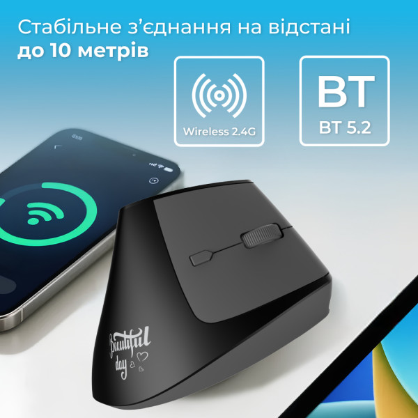 Фото - Миша бездротова ігрова Ajazz i300 Black (i300-B)