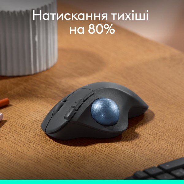 Фото - Миша бездротова Logitech ERGO M575S Wireless Trackball Graphite (910-007029)