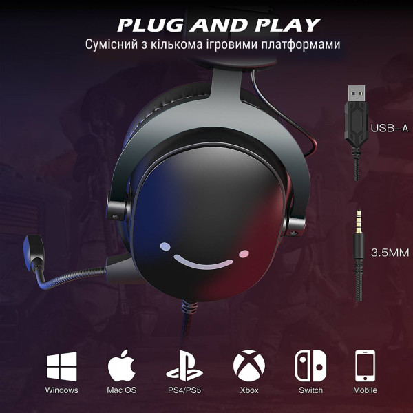 Фото - Гарнитура проводная игровая Fifine H9 Black