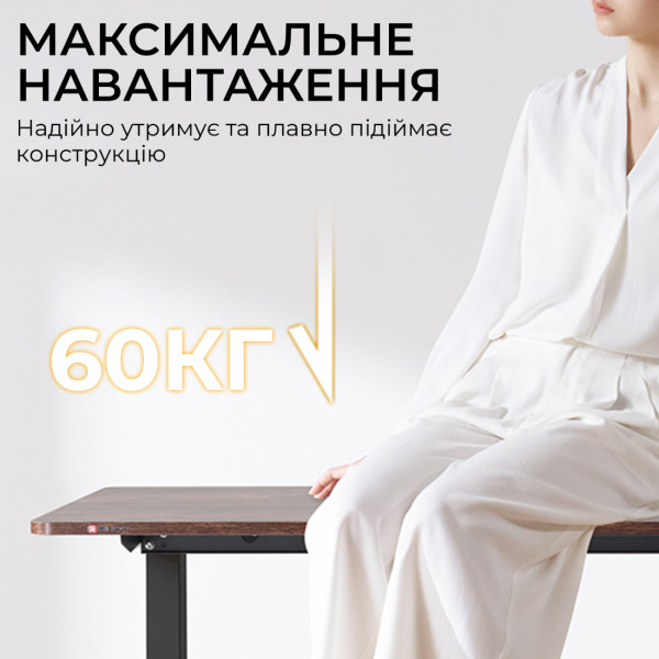 Фото - Стол с электрорегулировкой высоты Sihoo D03 1400x700 мм Walnut/Black (D03-104/D03-108)