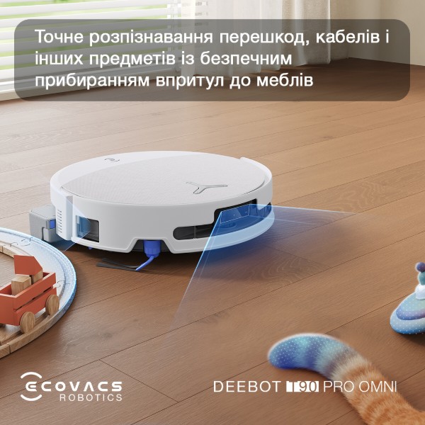 Фото - Робот-пылесос моющий Ecovacs DEEBOT T90 PRO OMNI WHITE (DEX95)