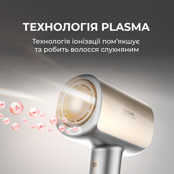 Фото - Фен Cecotec DryGlam Nano Plasma Champagne (A01_EU01_101438)