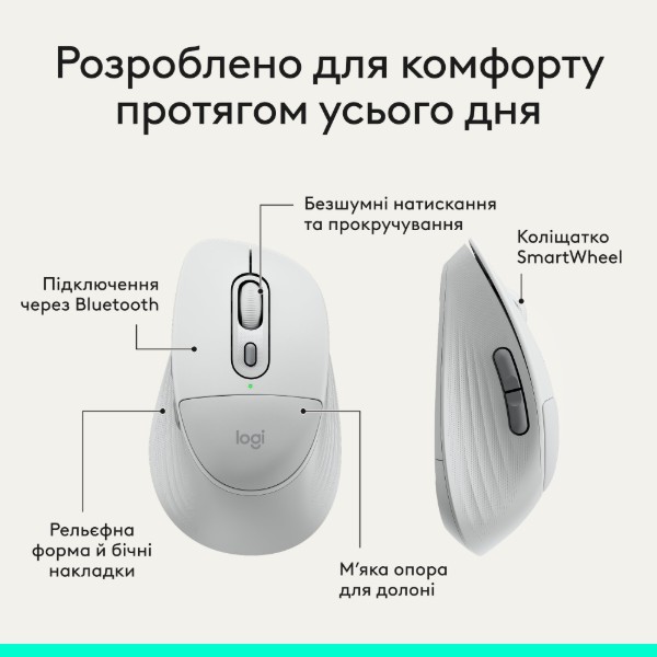 Фото - Клавиатура+мышь беспроводная Logitech Signature Comfort Plus MK880 Off-White (920-014033)