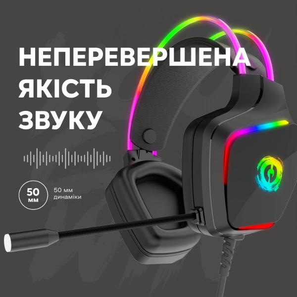 Фото - Уценка - Гарнитура проводная игровая Canyon CND-SGHS9A Black