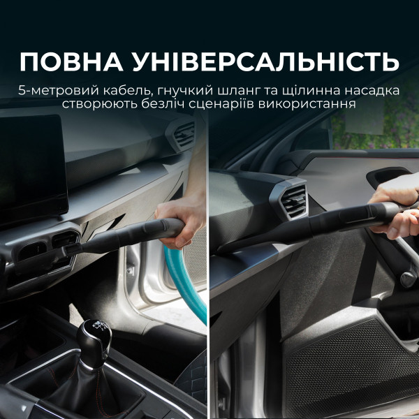 Фото - Пилосос для сухого прибирання без мішка Cecotec Conga Rockstar Wet & Dry Steel Max (CCTC-08114)