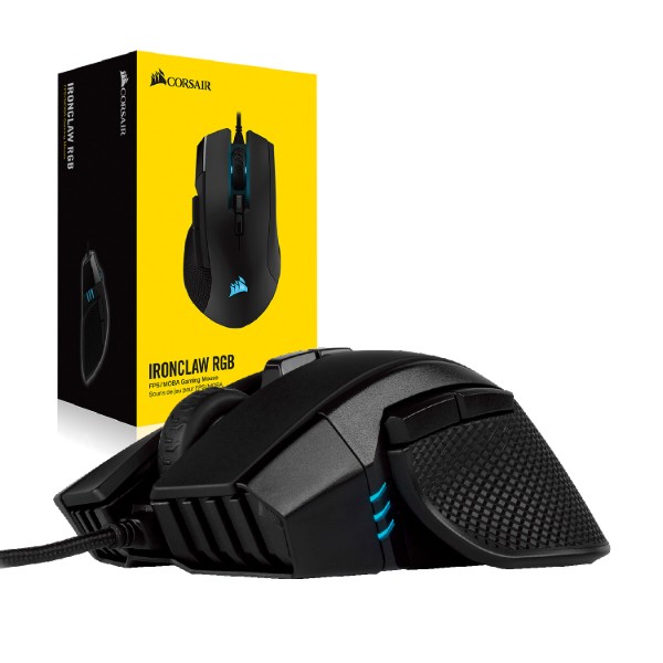Фото - Миша дротова ігрова Corsair Ironclaw RGB Black (CH-9307011-EU) USB