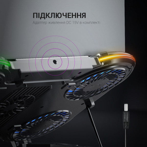Фото - Подставка под ноутбук охлаждающая GamePro CP1450 Black