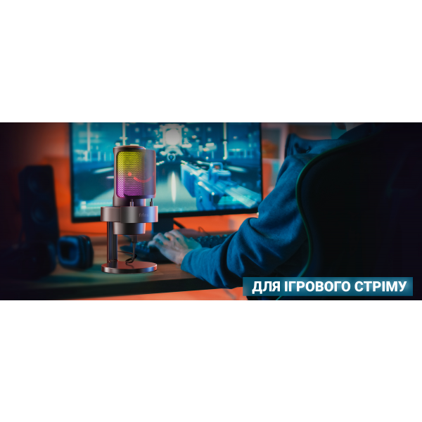 Фото - Микрофон для компьютера проводной Fifine Ampligame A8W White
