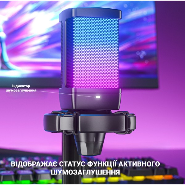 Фото - Мікрофон до комп'ютера дротовий Fifine Q6 USB Black