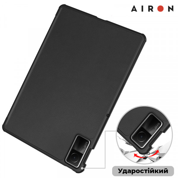 Фото - Чохол для планшету AIRON Premium for Xiaomi Redmi Pad SE 11 2023 із захисною плівкою та серветкою Black (4822352781105)