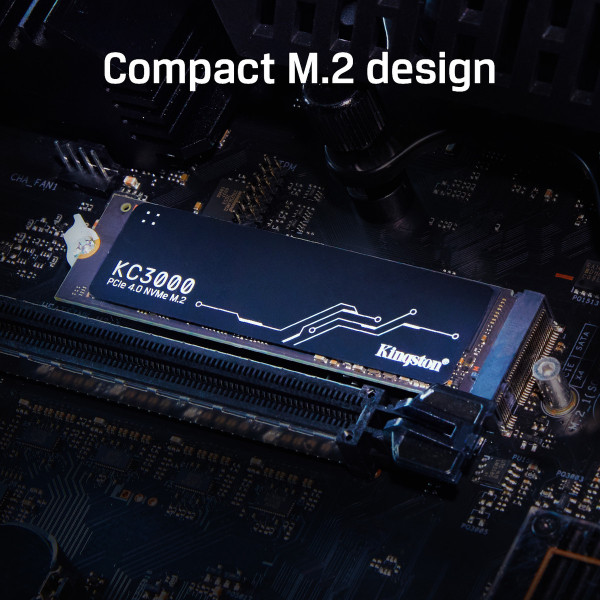 Фото - SSD-накопичувач внутрішній Kingston KC3000 1024GB M.2 2280 PCIe 4.0 x4 NVMe 3D TLC (SKC3000S/1024G)