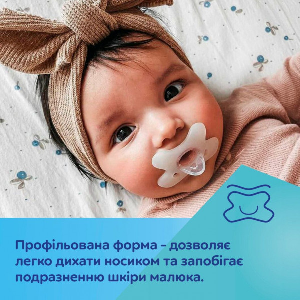 Фото - Симетрична пустушка Canpol babies 0-6 міс - біла (24/001_whi)