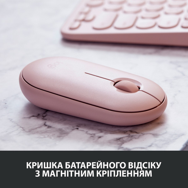Фото - Мышь беспроводная Logitech Pebble M350 USB Pink (910-005717)