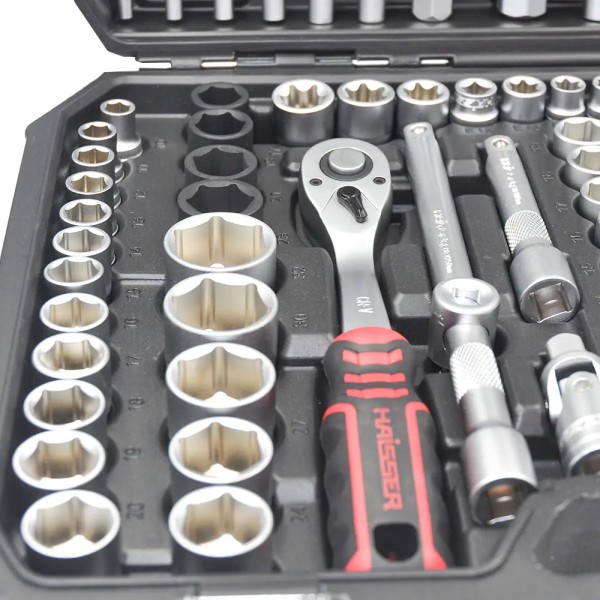 Фото - Набор инструментов Haisser 1/2" i 3/8" i 1/4" 150 ед. (70232)