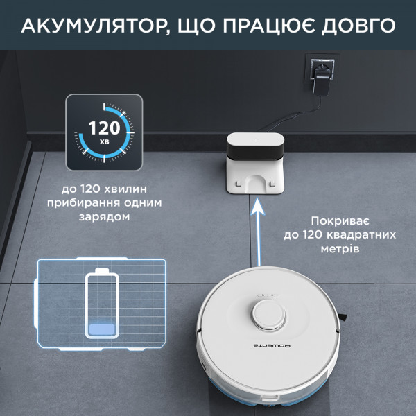 Фото - Робот-пылесос моющий Rowenta RR8567WH