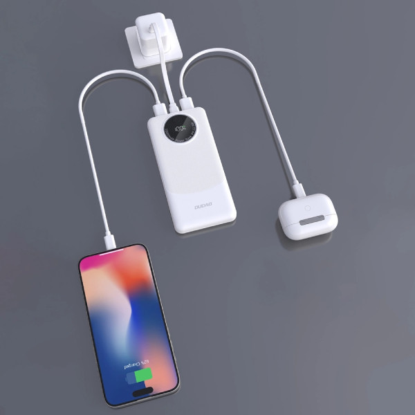 Фото - Батарея мобильная Dudao 10000mAh K12 22,5W PD,QC 2xUSB-A,USB-C In/Out White (6976625333875)