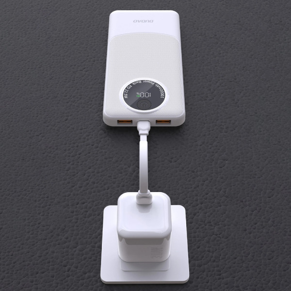 Фото - Батарея мобильная Dudao 10000mAh K12 22,5W PD,QC 2xUSB-A,USB-C In/Out White (6976625333875)