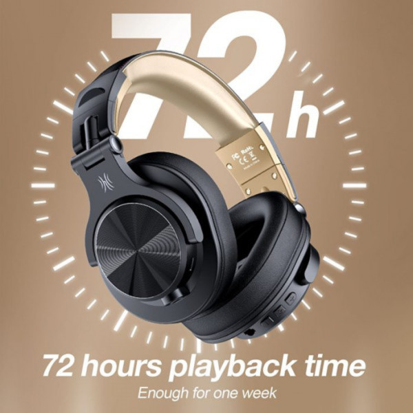 Фото - Наушники накладные беспроводные OneOdio Fusion A70 Black Gold
